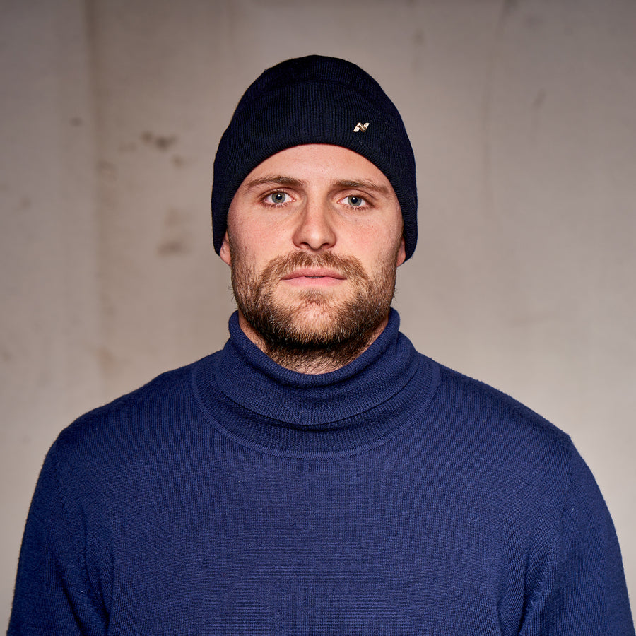 Merino Beanie in navy
