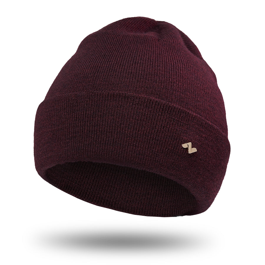 Merino Beanie in bordeaux