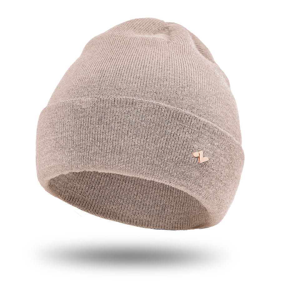 Merino Beanie in sandbeige