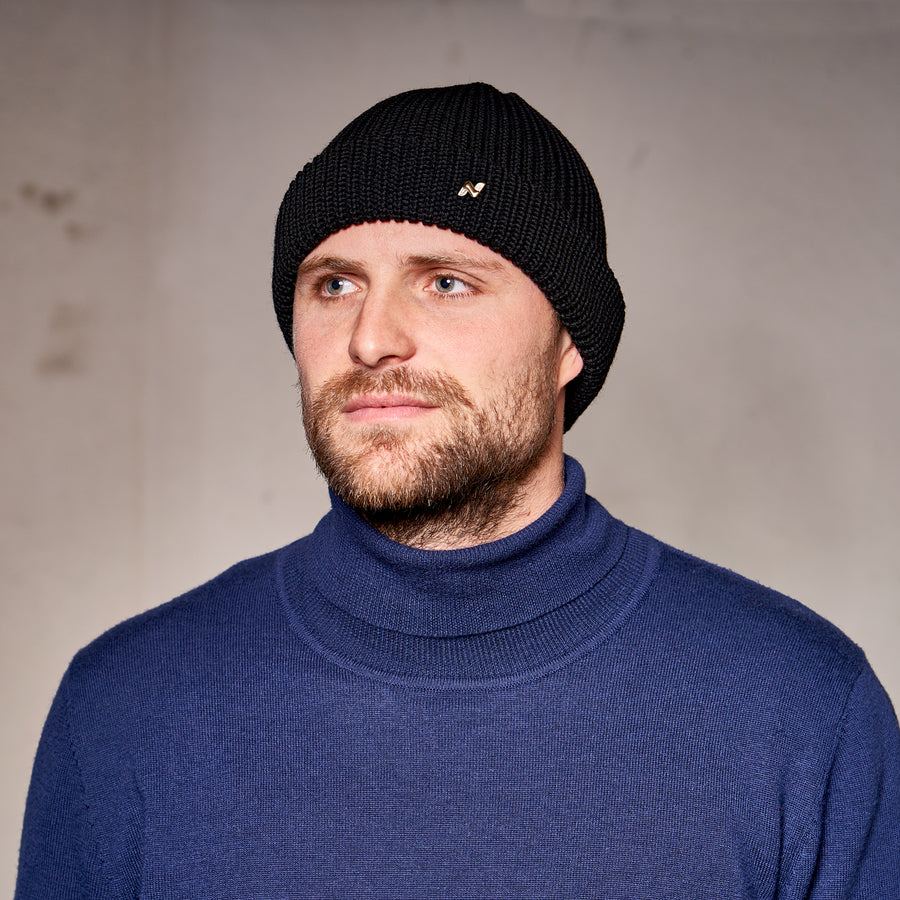 Troyer Mütze in schwarz